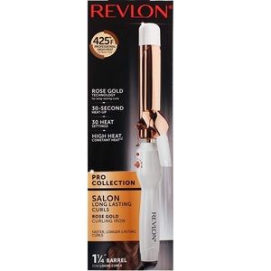 Revlon Rose Gold Curling Iron 1 1/4 Barrel